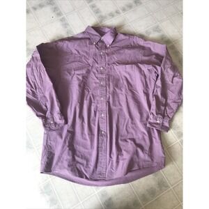 Brooks Brothers Sz 16 / 33 Red White Original Long Sleeve Cotton Dress Shirt